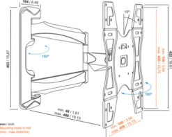 Vogel's Full-Motion TV Wall Mount -Samsung || APPLE || Google Winkel 1026016