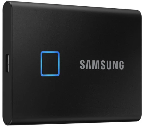 Samsung T7 Touch Portable SSD 2TB Zwart 3 Samsung T7 Touch Portable SSD 2TB Zwart