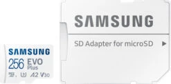 Samsung EVO Plus 256GB MicroSDXC + SD Adapter -Samsung || APPLE || Google Winkel 1625479