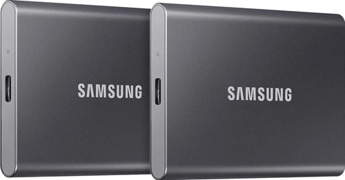 Samsung Portable SSD T7 500GB Grijs - Duo Pack 3 Samsung Portable SSD T7 500GB Grijs - Duo Pack
