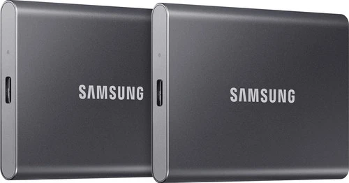 Samsung T7 Portable SSD 1TB Grijs - Duo Pack 3 Samsung T7 Portable SSD 1TB Grijs - Duo Pack