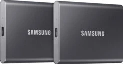 Samsung T7 Portable SSD 2TB Grijs - Duo Pack