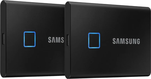 Samsung T7 Touch Portable SSD 2TB Zwart - Duo Pack 3 Samsung T7 Touch Portable SSD 2TB Zwart - Duo Pack