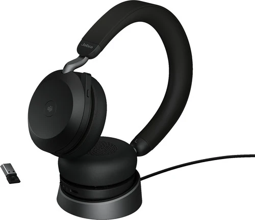 Jabra Evolve2 USB A MS TEAMS 75 Draadloze Office Headset Met Oplaadstandaard Zwart 3 Jabra Evolve2 USB A MS TEAMS 75 Draadloze Office Headset Met Oplaadstandaard Zwart