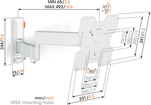 Vogel's Comfort 3245 Wit 10 Vogel's Comfort 3245 Wit - Afbeelding 8