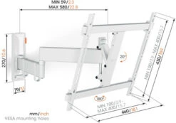 Vogel's Comfort 3445 Wit -Samsung || APPLE || Google Winkel 1685878