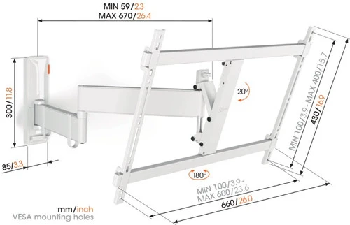 Vogel's Comfort 3645 Wit 13 Vogel's Comfort 3645 Wit - Afbeelding 11