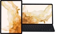 Samsung Galaxy Tab S8 Plus 12.4 Inch 256GB Wifi Grijs + Toetsenbord Hoes QWERTY Zwart