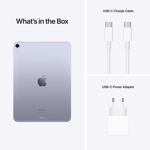 Apple IPad Air (2022) 10.9 Inch 256GB Wifi + 5G Paars + Magic Keyboard 11 Apple IPad Air (2022) 10.9 Inch 256GB Wifi + 5G Paars + Magic Keyboard - Afbeelding 9