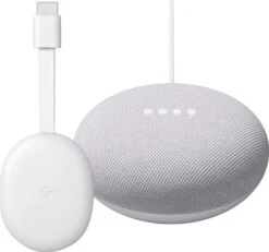 Google Chromecast 4K Met Google TV + Google Nest Mini Wit