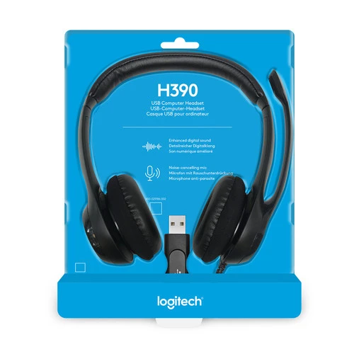Logitech H390 Stereo USB-A Headset 8 Logitech H390 Stereo USB-A Headset - Afbeelding 6