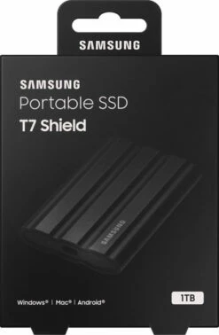 Samsung Portable SSD T7 Shield 1TB Zwart - Duo Pack 21 Samsung Portable SSD T7 Shield 1TB Zwart - Duo Pack -Samsung || APPLE || Google Winkel 1743315