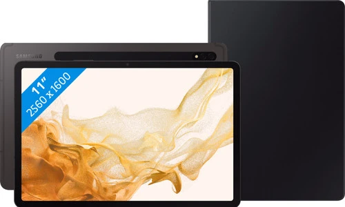 Samsung Galaxy Tab S8 11 Inch 128GB Wifi Grijs + Book Case Zwart 3 Samsung Galaxy Tab S8 11 Inch 128GB Wifi Grijs + Book Case Zwart