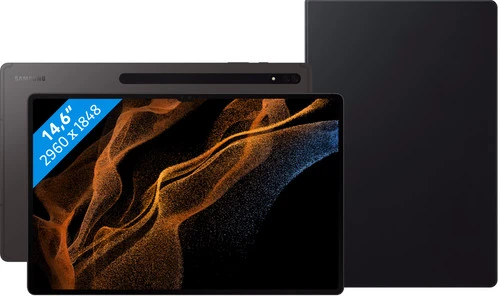 Samsung Galaxy Tab S8 Ultra 14.6 Inch 128GB Wifi Grijs + Book Case Zwart 3 Samsung Galaxy Tab S8 Ultra 14.6 Inch 128GB Wifi Grijs + Book Case Zwart