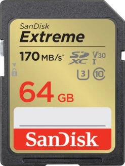 SanDisk SDXC Extreme 64GB 170mb/s