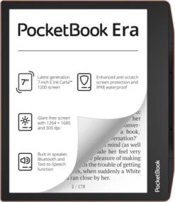 PocketBook Era 64GB Koper + Flip Book Case Zwart -Samsung || APPLE || Google Winkel 1786015 1