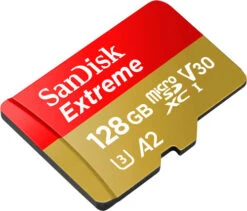 SanDisk MicroSDXC Extreme 128GB 190MB/s + SD Adapter -Samsung || APPLE || Google Winkel 1788938