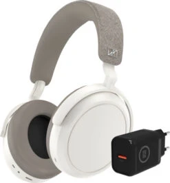 Sennheiser Momentum Wireless 4 Wit + Bluebuilt Oplader