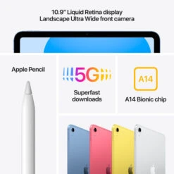 Apple IPad (2022) 10.9 Inch 256GB Wifi + 5G Geel + Apple Pencil 1 (2022) -Samsung || APPLE || Google Winkel 1832196 2
