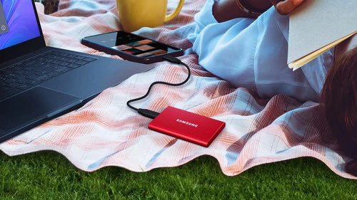 Samsung T7 Portable SSD 1TB Rood 13 Samsung T7 Portable SSD 1TB Rood - Afbeelding 11