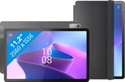 Lenovo Tab P11 Pro (2de Generatie) 256GB Wifi Grijs + Book Case Grijs