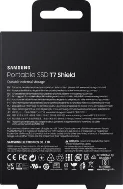 Samsung Portable SSD T7 Shield 4TB Zwart - Duo Pack 29 Samsung Portable SSD T7 Shield 4TB Zwart - Duo Pack -Samsung || APPLE || Google Winkel 1864862 1