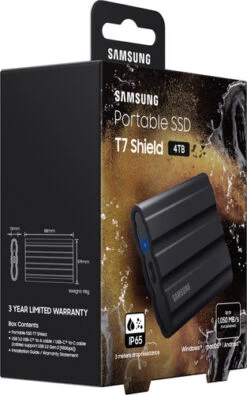 Samsung T7 Shield 4TB Zwart 30 Samsung T7 Shield 4TB Zwart -Samsung || APPLE || Google Winkel 1864865