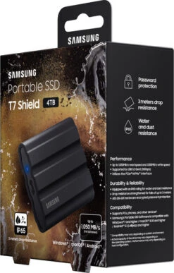 Samsung Portable SSD T7 Shield 4TB Zwart - Duo Pack 31 Samsung Portable SSD T7 Shield 4TB Zwart - Duo Pack -Samsung || APPLE || Google Winkel 1864866 1