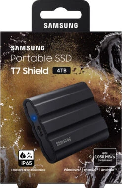 Samsung Portable SSD T7 Shield 4TB Zwart - Duo Pack 28 Samsung Portable SSD T7 Shield 4TB Zwart - Duo Pack -Samsung || APPLE || Google Winkel 1864869 1