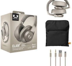 Fresh 'n Rebel Clam 2 ANC Beige + BlueBuilt Quick Charge Oplader Met Usb A Poort 18W Zwart -Samsung || APPLE || Google Winkel 1878694 1