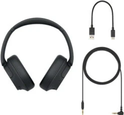 Sony WH-CH720N Zwart + BlueBuilt Quick Charge Oplader Met Usb A Poort 18W Zwart -Samsung || APPLE || Google Winkel 1886098 1