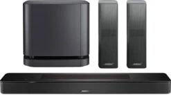Bose Smart Soundbar 600 + Bose Surround Speakers 700 + Bose Bass Module 500 Zwart