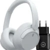 Sony WH-CH720N Wit + BlueBuilt Quick Charge Oplader Met Usb A Poort 18W Zwart -Samsung || APPLE || Google Winkel 1941099