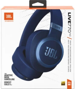 JBL Live 770NC Blauw + BlueBuilt Quick Charge Oplader Met Usb A Poort 18W Zwart -Samsung || APPLE || Google Winkel 1955608
