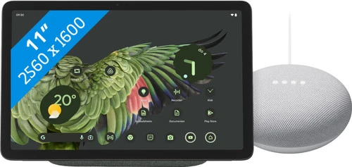 Google Pixel Tablet 128GB Wifi Grijs + Nest Mini Wit 3 Google Pixel Tablet 128GB Wifi Grijs + Nest Mini Wit