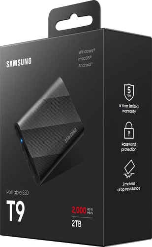 Samsung T9 Portable SSD 2TB Zwart - Duo-Pack 14 Samsung T9 Portable SSD 2TB Zwart - Duo-Pack - Afbeelding 12