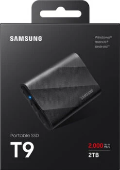 Samsung T9 Portable SSD 2TB Zwart - Duo-Pack 22 Samsung T9 Portable SSD 2TB Zwart - Duo-Pack -Samsung || APPLE || Google Winkel 1976625 1