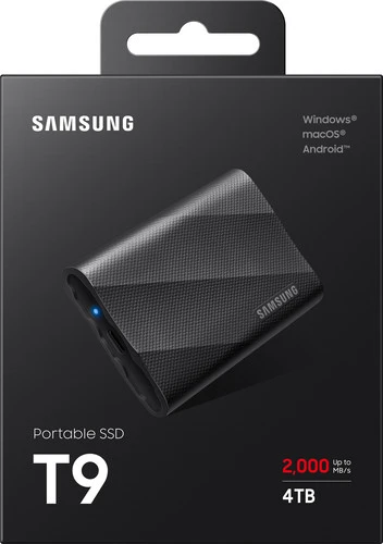 Samsung T9 Portable SSD 4TB Zwart - Duo-Pack 11 Samsung T9 Portable SSD 4TB Zwart - Duo-Pack - Afbeelding 9