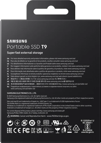Samsung T9 Portable SSD 4TB Zwart - Duo-Pack 12 Samsung T9 Portable SSD 4TB Zwart - Duo-Pack - Afbeelding 10