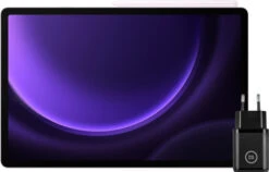 Samsung Galaxy Tab S9 FE Plus 128GB Wifi Lavendel + BlueBuilt Oplader