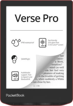 PocketBook Verse Pro Rood -Samsung || APPLE || Google Winkel 1979124