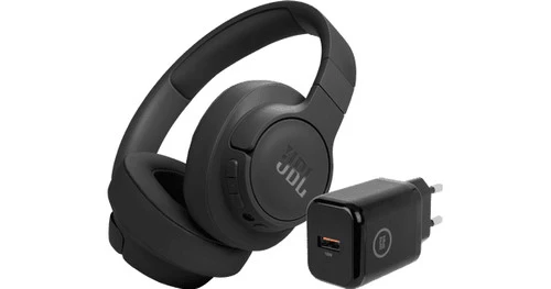 JBL Tune 770NC Zwart + BlueBuilt Quick Charge Oplader Met Usb A Poort 18W Zwart 3 JBL Tune 770NC Zwart + BlueBuilt Quick Charge Oplader Met Usb A Poort 18W Zwart