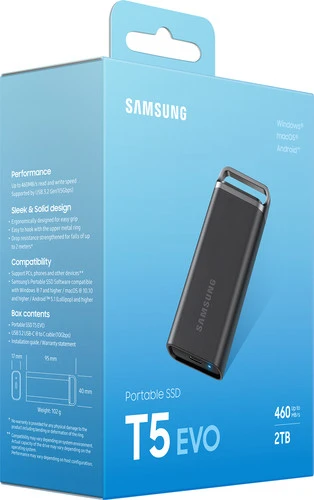 Samsung Portable SSD T5 EVO 2TB 11 Samsung Portable SSD T5 EVO 2TB - Afbeelding 9